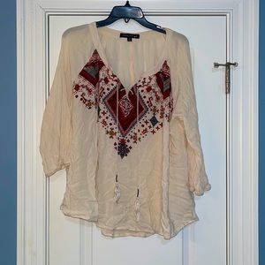 Living Doll tie up blouse size: 2xl